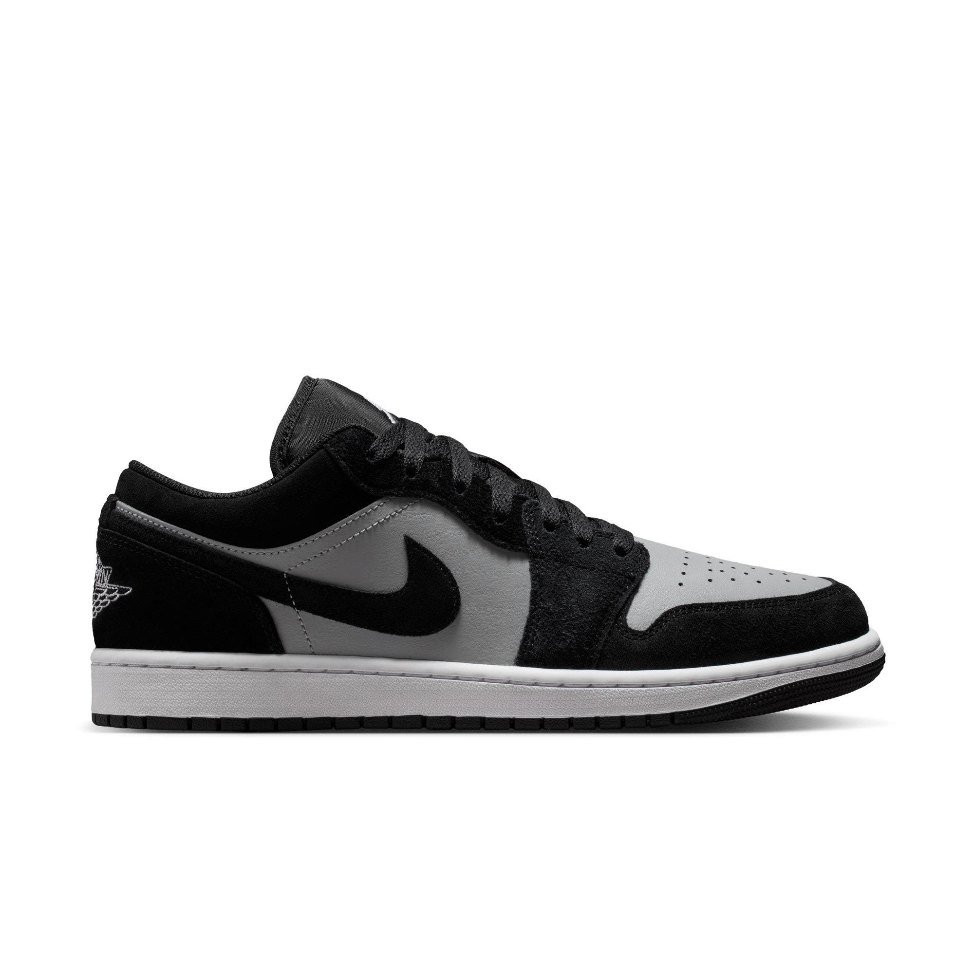 Jordan 1 Low "Black/White/Lt Smoke Grey" Men's Shoe - BLACK/GREY/WHITE